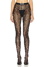 TOM FORD Circle Lace Legging in Black, view 1, click to view large image.