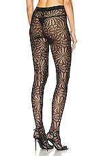 TOM FORD Circle Lace Legging in Black, view 3, click to view large image.