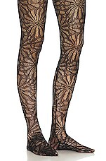 TOM FORD Circle Lace Legging in Black, view 5, click to view large image.