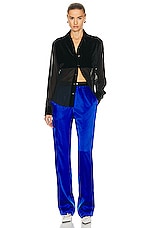 TOM FORD Stretch Pj Pant in Cobalt Blue, view 4, click to view large image.