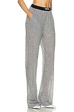 TOM FORD Light Cashmere Pj Pant in Grey Melange, view 2, click to view large image.