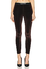 TOM FORD Signature Legging in Chocolate Brown, view 1, click to view large image.