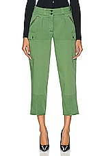TOM FORD Cargo Pant in Green Spruce, view 1, click to view large image.