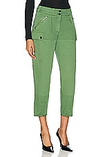 TOM FORD Cargo Pant in Green Spruce, view 2, click to view large image.