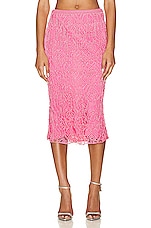TOM FORD Below the Knee Skirt in Rose Bloom, view 1, click to view large image.