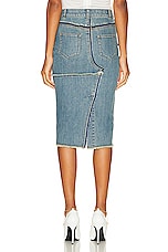 TOM FORD Comfort Washed Pencil Skirt in Hydrangea, view 4, click to view large image.