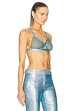 TOM FORD Iridescent Bra in Aqua, view 2, click to view large image.