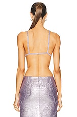 TOM FORD Iridescent Bra in Light Violet, view 3, click to view large image.