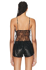 TOM FORD Rose Chantilly Lace Top in Black, view 3, click to view large image.