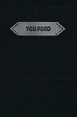 TOM FORD Turtleneck Top in Black, view 5, click to view large image.