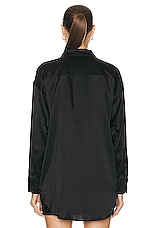 TOM FORD Relaxed Shirt in Black, view 3, click to view large image.