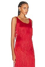 TOM FORD Fringe Tank Top in Candy Red, view 2, click to view large image.