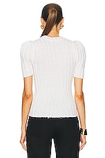 TOM FORD Wool Crewneck Top in Ecru, view 3, click to view large image.