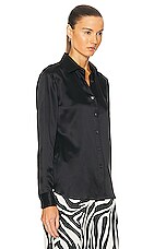 TOM FORD Silk Shirt in Black, view 2, click to view large image.