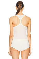 TOM FORD Jersey Tank Top in Ecru, view 4, click to view large image.
