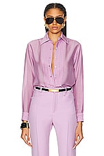 TOM FORD Batiste Shirt in Fragrant Lilac, view 1, click to view large image.