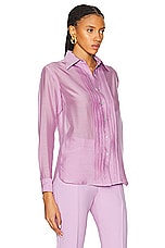 TOM FORD Batiste Shirt in Fragrant Lilac, view 2, click to view large image.
