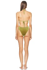 TOM FORD Velour One Piece Swimsuit in Willow, view 3, click to view large image.