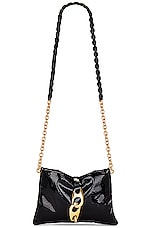 TOM FORD Patent Pillow Carine Small Crossbody Bag in Black, view 1, click to view large image.