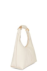 TOM FORD Bianca Small Hobo Bag in Chalk, view 4, click to view large image.