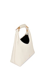 TOM FORD Bianca Small Hobo Bag in Chalk, view 5, click to view large image.