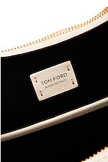 TOM FORD Bianca Small Hobo Bag in Chalk, view 6, click to view large image.