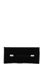 TOM FORD Ava Crystal Velvet Clutch in Black, view 1, click to view large image.