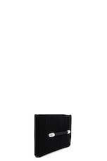 TOM FORD Ava Crystal Velvet Clutch in Black, view 4, click to view large image.