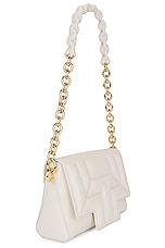 TOM FORD T Medium Shoulder Bag in Chalk, view 4, click to view large image.