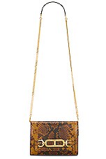 TOM FORD Printed Python Whitney Mini Bag in Caramel, view 1, click to view large image.