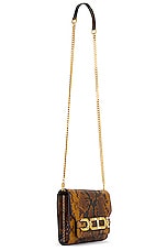 TOM FORD Printed Python Whitney Mini Bag in Caramel, view 4, click to view large image.