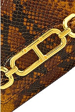 TOM FORD Printed Python Whitney Mini Bag in Caramel, view 7, click to view large image.