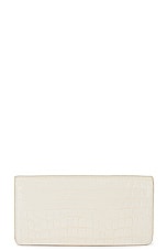 TOM FORD Croco Shoulder Bag in Ivory, view 3, click to view large image.