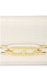 TOM FORD Croco Shoulder Bag in Ivory, view 8, click to view large image.