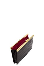 TOM FORD Shiny Croco Clutch in Espresso, view 6, click to view large image.