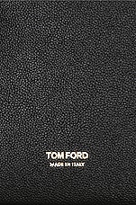 TOM FORD TF Grain Leather Mini Hobo Bag in Black, view 5, click to view large image.