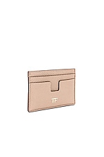 TOM FORD Classic TF Card Holder in Silk Taupe, view 3, click to view large image.