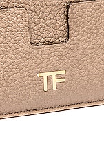 TOM FORD Classic TF Card Holder in Silk Taupe, view 6, click to view large image.