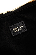 TOM FORD Stamped Croc Bianca Mini Hobo Bag in Black, view 7, click to view large image.