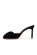 TOM FORD Velvet Brigitte 85mm Mule in Black, view 5, click to view large image.