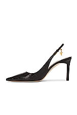 TOM FORD Stamped Croc 85 Slingback Pump in Espresso, view 5, click to view large image.