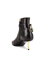 TOM FORD Padlock Ankle Boot 55 in Black, view 3, click to view large image.