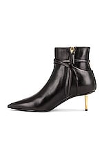 TOM FORD Padlock Ankle Boot 55 in Black, view 5, click to view large image.