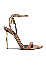 TOM FORD Naked Padlock 105 Sandal in Flesh, view 1, click to view large image.