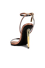 TOM FORD Naked Padlock 105 Sandal in Flesh, view 3, click to view large image.