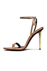 TOM FORD Naked Padlock 105 Sandal in Flesh, view 5, click to view large image.