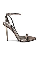TOM FORD Padlock Pointy Naked 105 Sandal in Gunmetal, view 1, click to view large image.