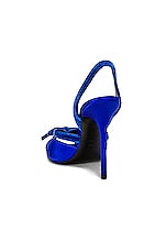 TOM FORD Velvet Bow 105 Sandal in Electric Blue, view 3, click to view large image.