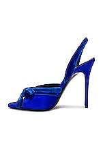 TOM FORD Velvet Bow 105 Sandal in Electric Blue, view 5, click to view large image.