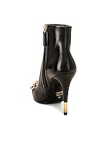 TOM FORD Iconic Chain 105 Ankle Boot in Black, view 3, click to view large image.
